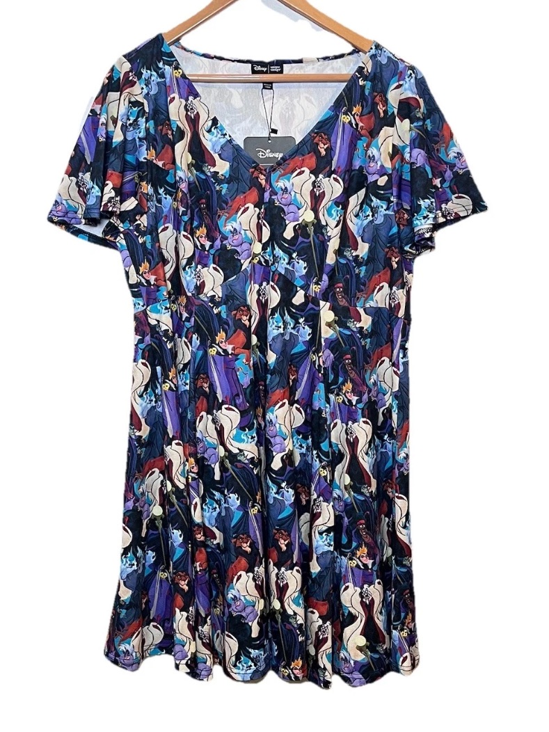 Disney Villains Collection By Unique Vintage Flare Dress Size 2x / 18 Plus Size — image 2 of 8